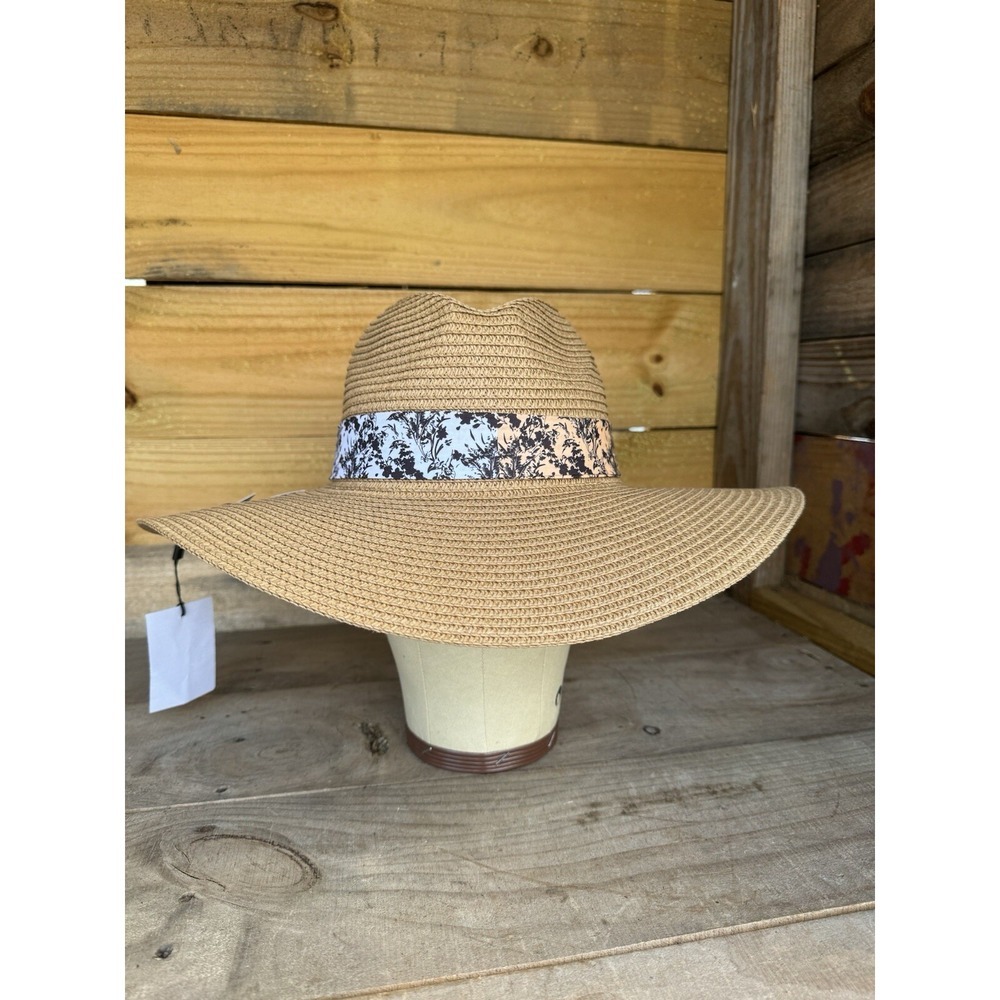 Marcus Adler New York One Size 100%‎ Paper Hat Summer Beach Beige